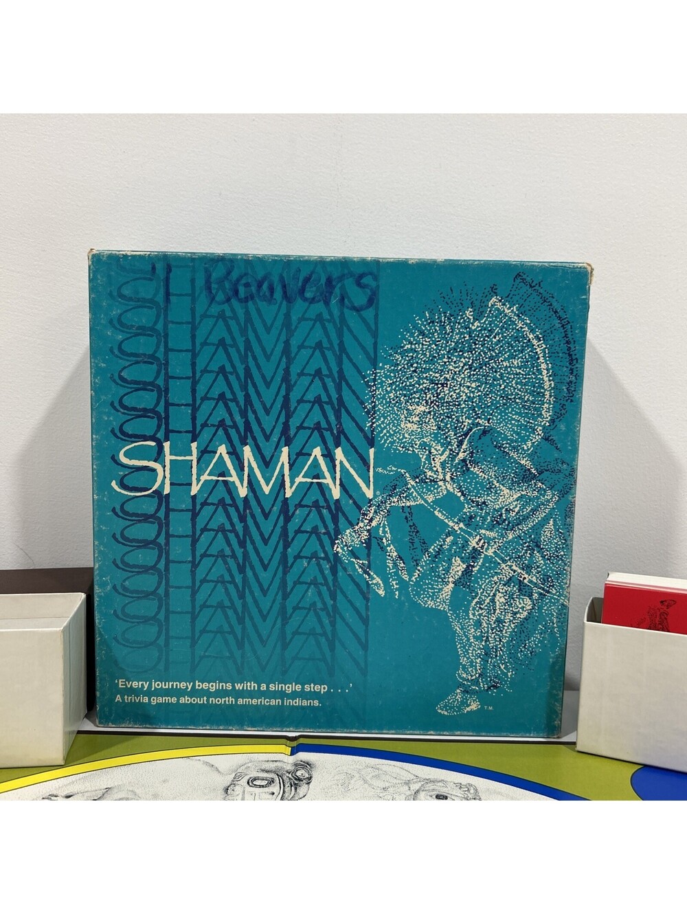 Rare 1980s Vintage Shaman Trivia Game North American Indians